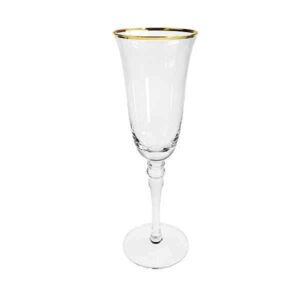 Gold rim Champagne Flute (4 OZ)