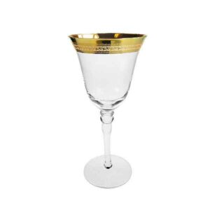 White Gold Rim Glass