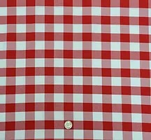 Poly Checkers Red & White 120″