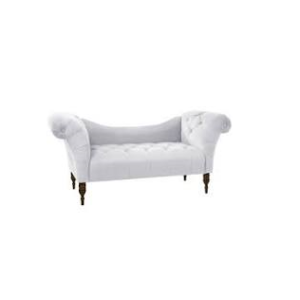 Winged White Sofa