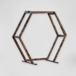 Haxagon wooden arbor