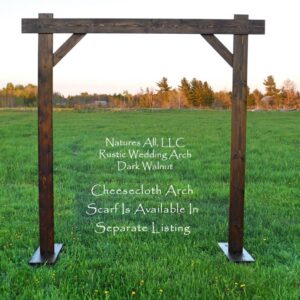 Rustic wooden arch